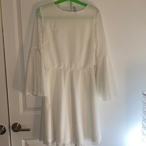 NWT DesignLab Lord & Taylor lacy bell sleeve dress
